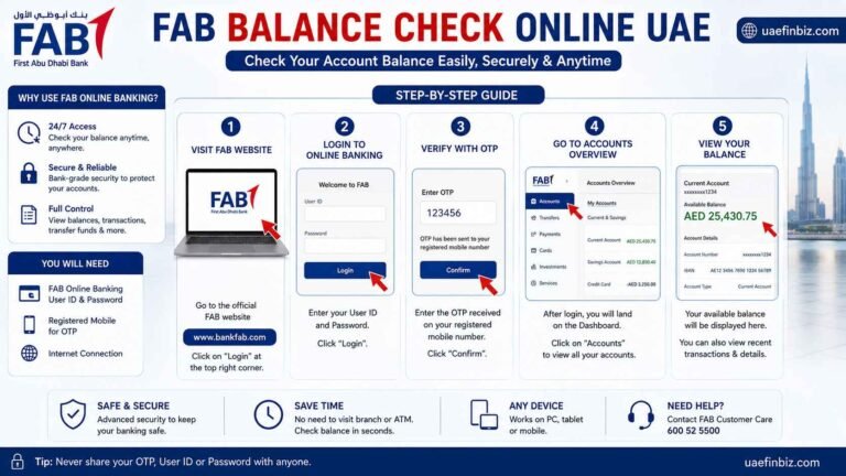 FAB Balance Check Online