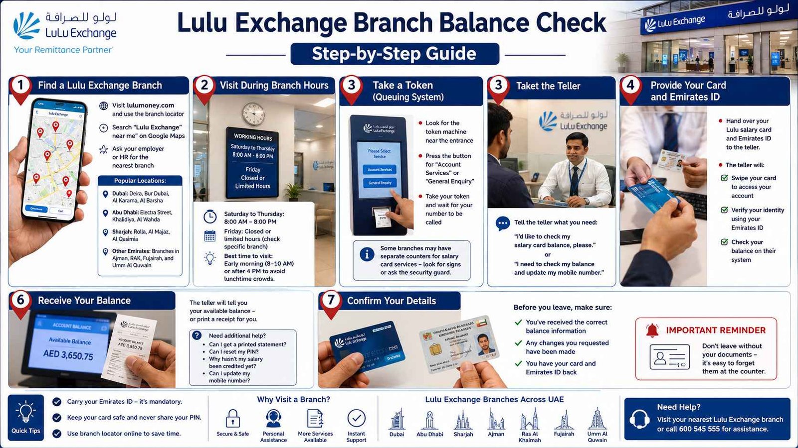 Lulu Exchange Branch Balance Check